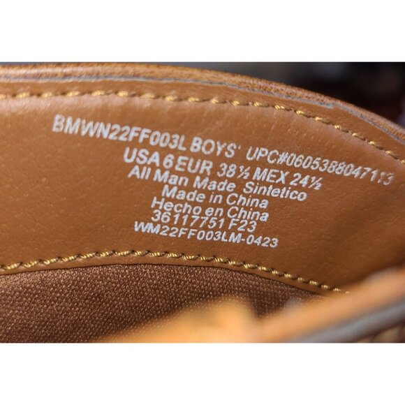 Wonder Nation Unisex Boy Girl Kids Cowboy Western Boots Sz 6 Brown Pull On - Picture 9 of 9